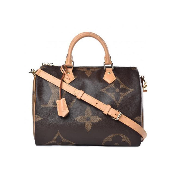 Louis Vuitton Giant Reverse Monogram Speedy 30 Bandouliere Designer Consignment From Runway With Love