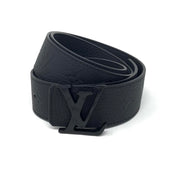 Genuine Louis Vuitton LV Black Leather belt with LV Box &