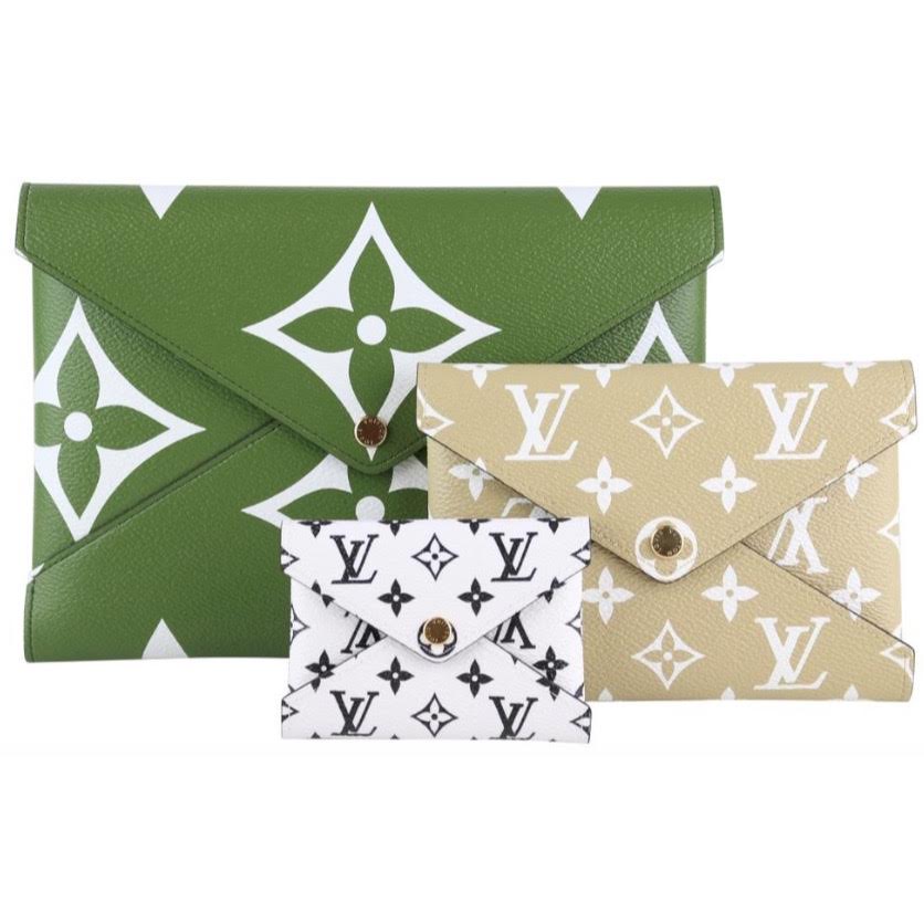 Louis Vuitton Pochette Kirigami Monogram - green and white