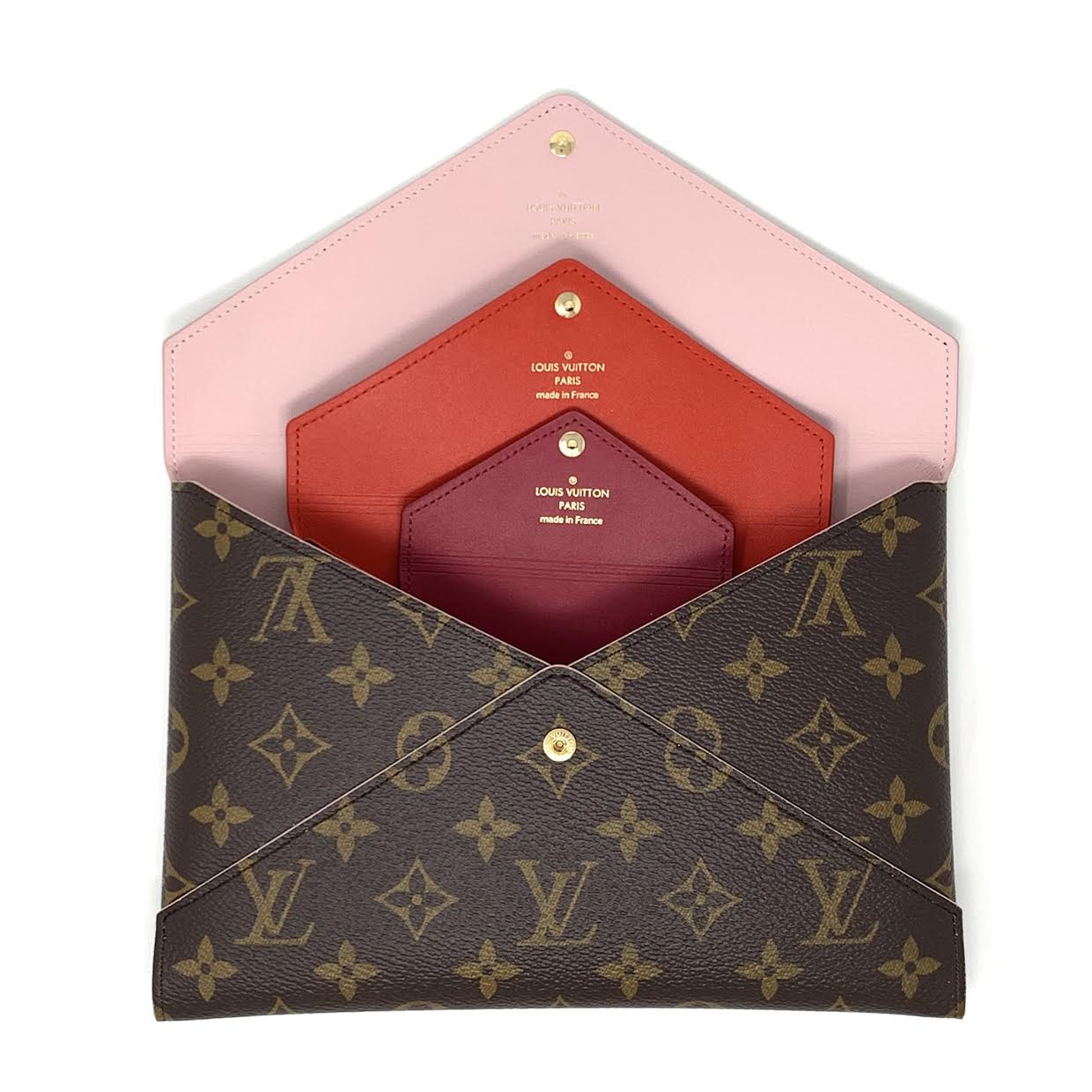 Louis vuitton 3 piece clutch Clearance