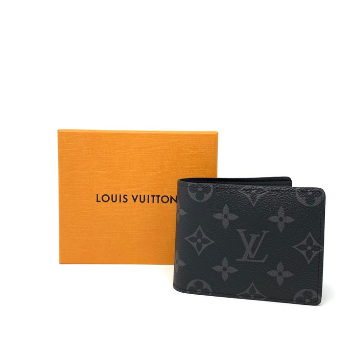 Louis Vuitton Slender Wallet Eclipse Monogram Designer Consignment From Runway With Love 