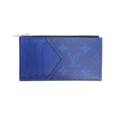 Louis Vuitton Taigarama Coin Holder Blue Virgil Abloh Designer Consignment From Runway With Love