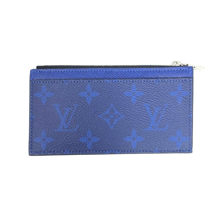 Louis Vuitton Coin Card Holder in Taigarama Cobalt Blue Monogram - SOLD