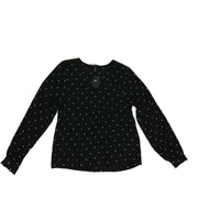 Maje Black Long Sleeve Top white stars