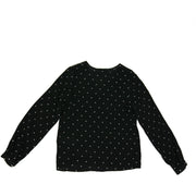 Maje Black Long Sleeve Top white stars