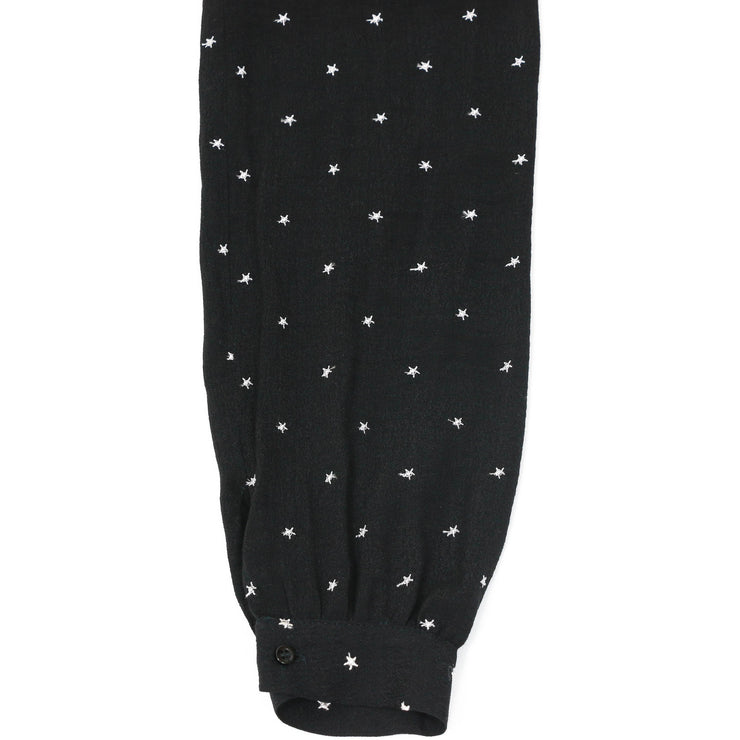 Maje Black Long Sleeve Top white stars