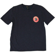 Maje T-shirt blue red polka dots caviar 