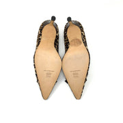 Manolo Blahnik leopard print heels pony hair designer consignment From Runway With Love Cancer research Charity donation