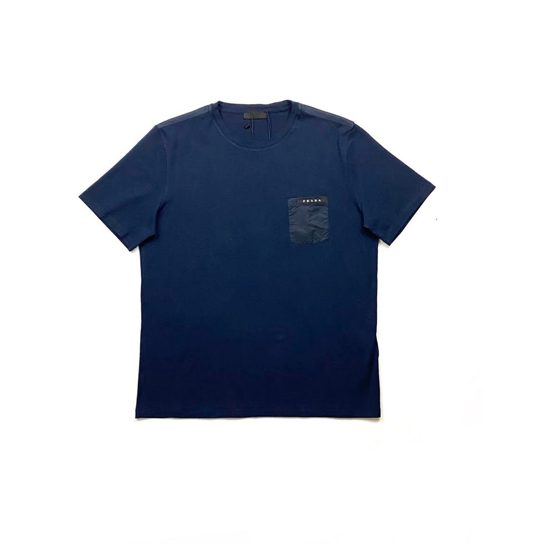 Mens-Prada-Logo-Applique-Crew-