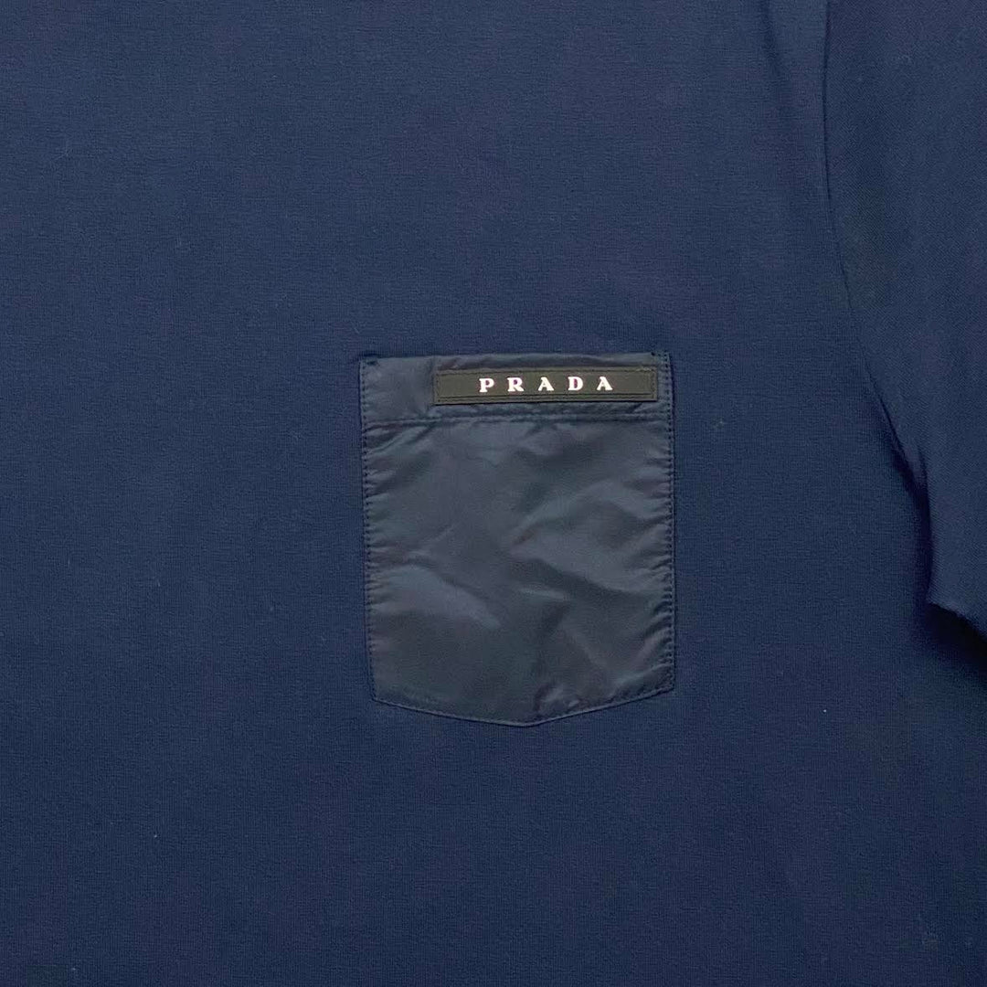Prada Logo Appliqué Crew Neck T-Shirt w/ Tags - Size XL