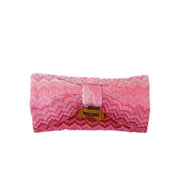 Missoni Chevron Zig Zag Patterned Knit Headband Pink Consignment Shop From Runway With Love