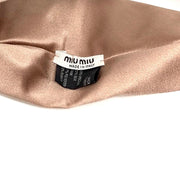 Miu Miu Crystal Embellished Headband Silk Nude Prada Headband Gucci From Runway With Love