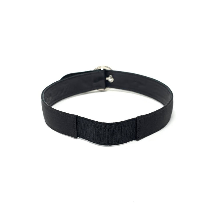 Miu Miu Crystal Buckle Headband Black Satin Hairband Prada Gucci From Runway With Love