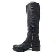 Miu Miu Leather Knee-High Boots - Size 36.5