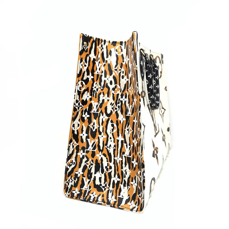 Louis Vuitton Onthego Monogram Jungle Leopard Zebra M44675