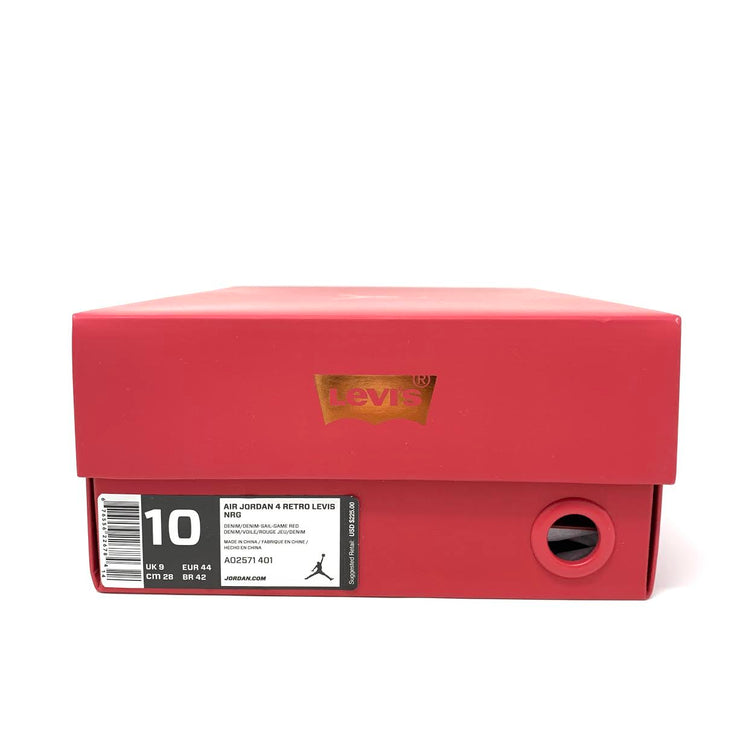 Jordan 4 Retro Levi's NRG 'Denim' Sneakers Consignment Shop From Runway With Love