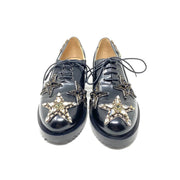 No 21 Kartel Star Jewel Crystal Lether Embellished Black Oxfords Consignment Shop From Runway With Love