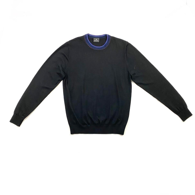 Paul Smith Crew Neck Rib Knit Sweater  Consignment Shop From Runway With Love