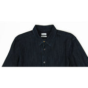 Paul Smith dark blue denim button down shirt mens