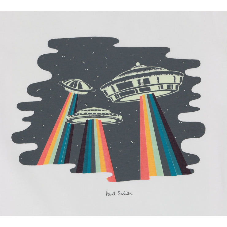 Paul Smith White Glow in the Dark UFO T-shirt