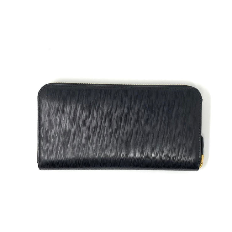 Prada Continental Wallet Vitello Move Red Black Consignment Shop From Runway With Love