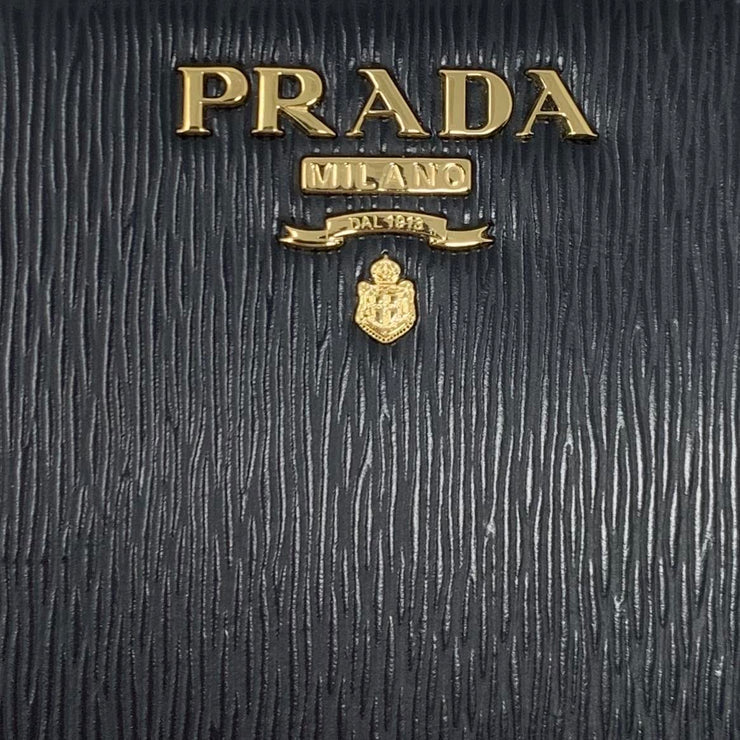 Prada Continental Wallet Vitello Move Red Black Consignment Shop From Runway With Love