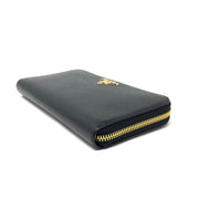 Prada Continental Wallet Vitello Move Red Black Consignment Shop From Runway With Love