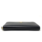 Prada Continental Wallet Vitello Move Red Black Consignment Shop From Runway With Love