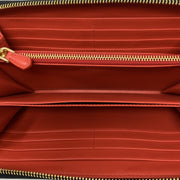 Prada Continental Wallet Vitello Move Red Black Consignment Shop From Runway With Love