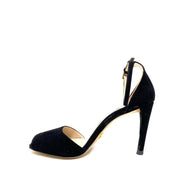 Prada Suede Ankle Strap Sandals Black Consignment Shop From Runway With Love
