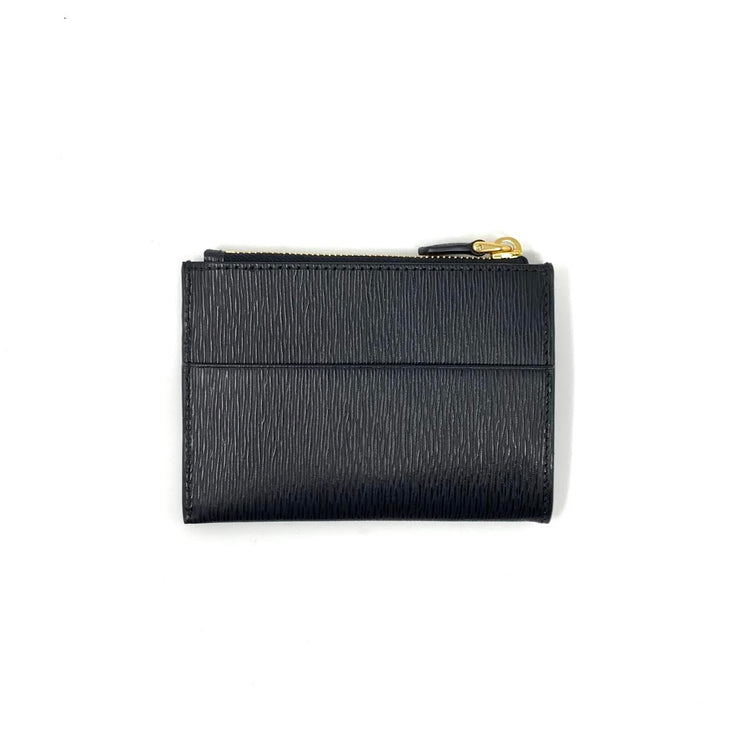 Prada Black Vitello Move Card Holder Leather Consignment Shop From Runway With Love