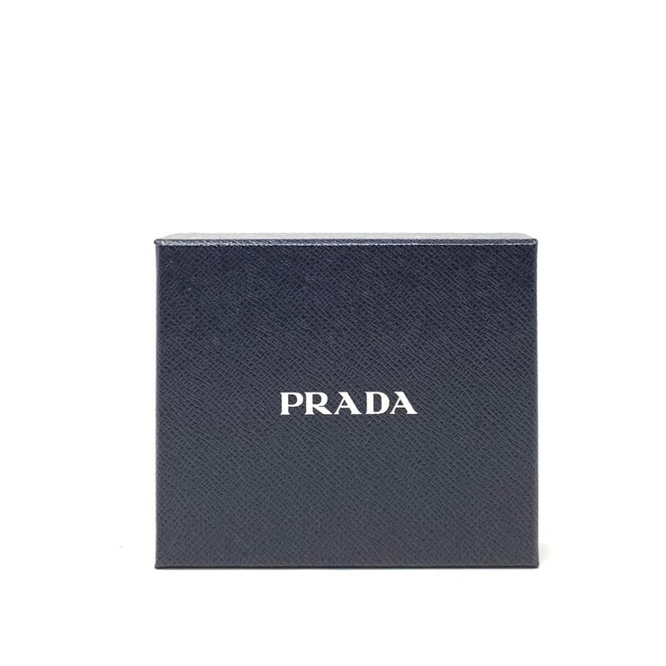Prada Black Vitello Move Card Holder Leather Consignment Shop From Runway With Love