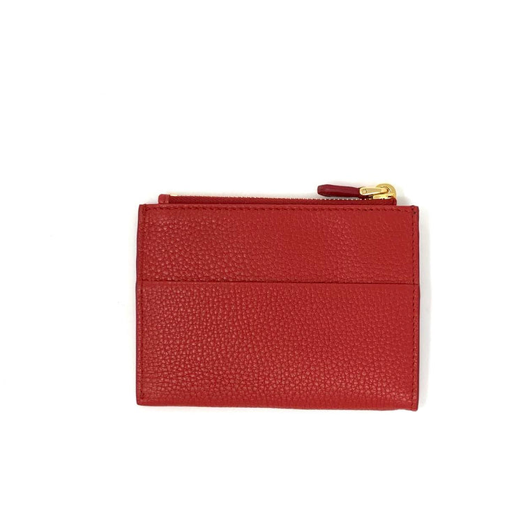 Prada Red Leather Card Holder