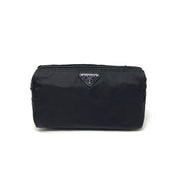 Prada Nylon Cosmetic Case Black Saffiano Consignment Shop From Runway With Love