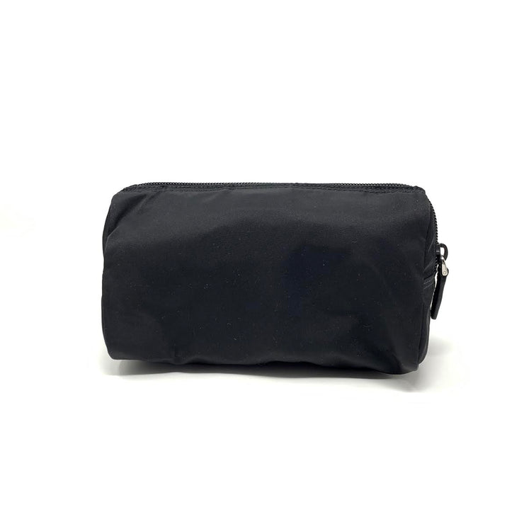 Prada Nylon Cosmetic Case Black Saffiano Consignment Shop From Runway With Love