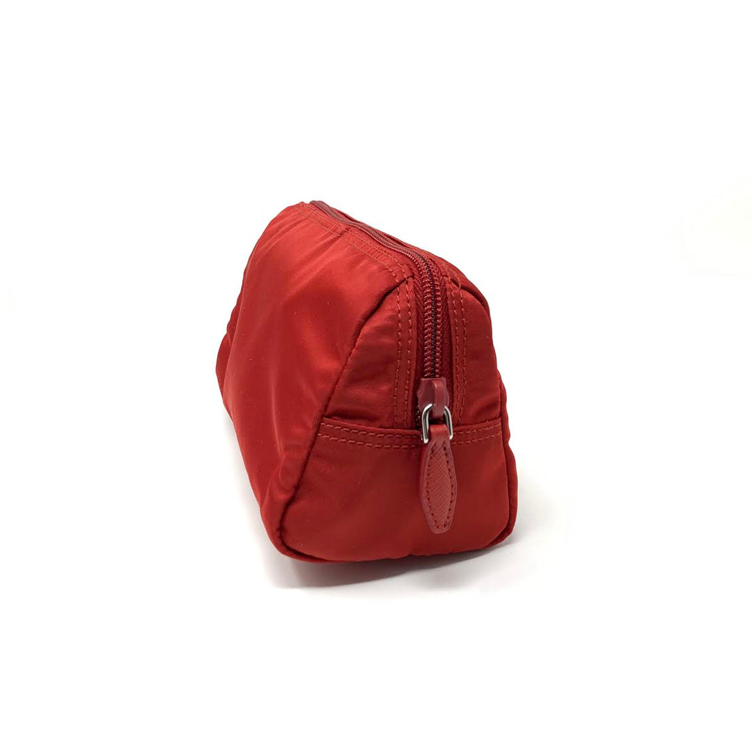Prada Nylon Cosmetic Case in Red