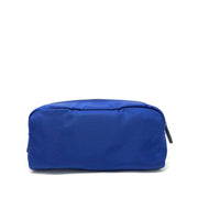 Prada Nylon Cosmetic Case in Blue Saffiano leather consignment shop from runway with love