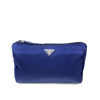 Prada Nylon Cosmetic Case In Midnight Blue w/ Tags
