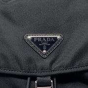 Prada Nylon Zaino Backpack Saffiano Trimmed Black Consignment Shop From Runway With Love