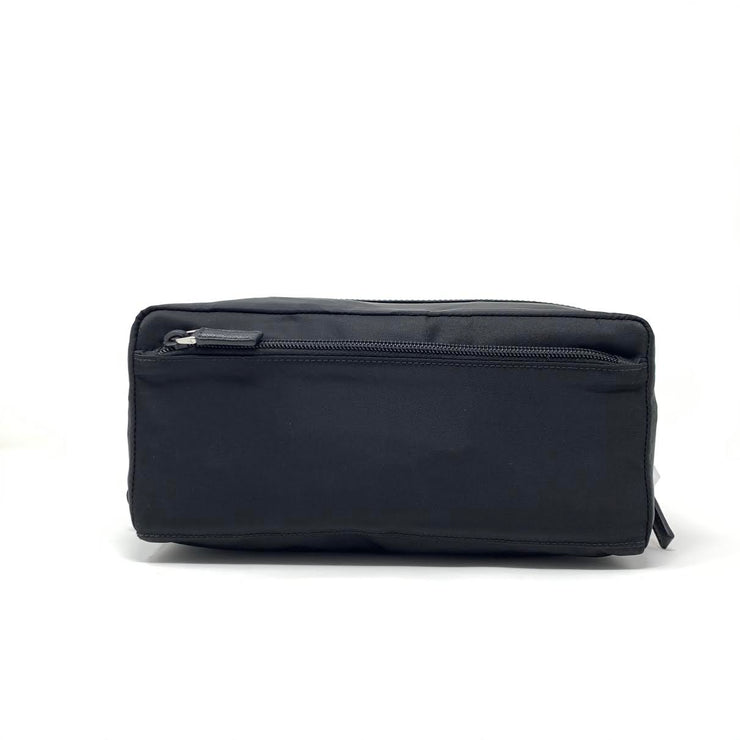 Prada Logo Plaque Zipped Toiletry Bag - ShopStyle