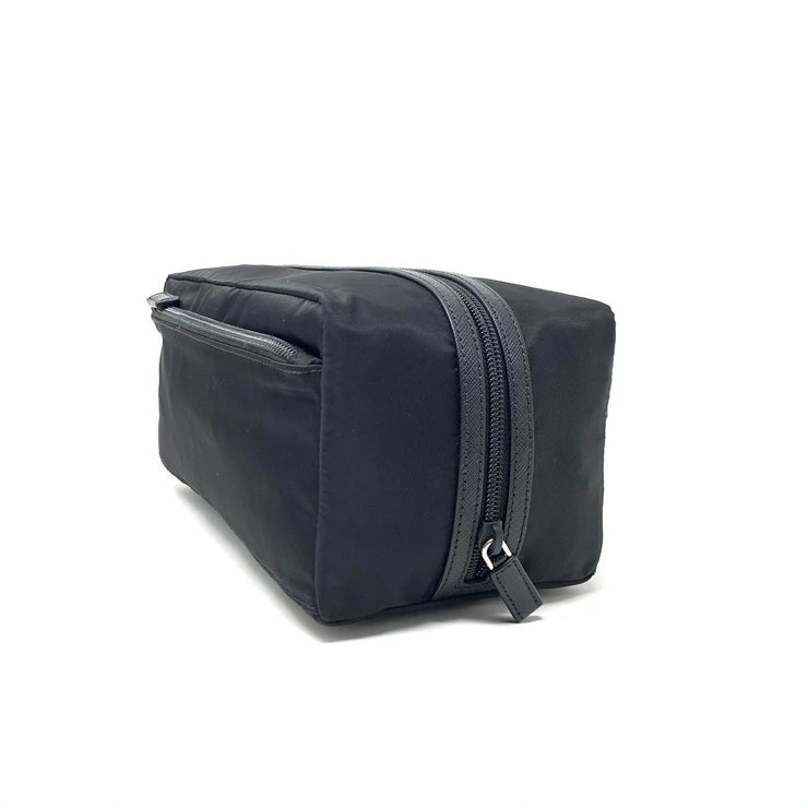Prada Nylon Toiletry Bag Black Saffiano Consignment Shop From Runway With Love