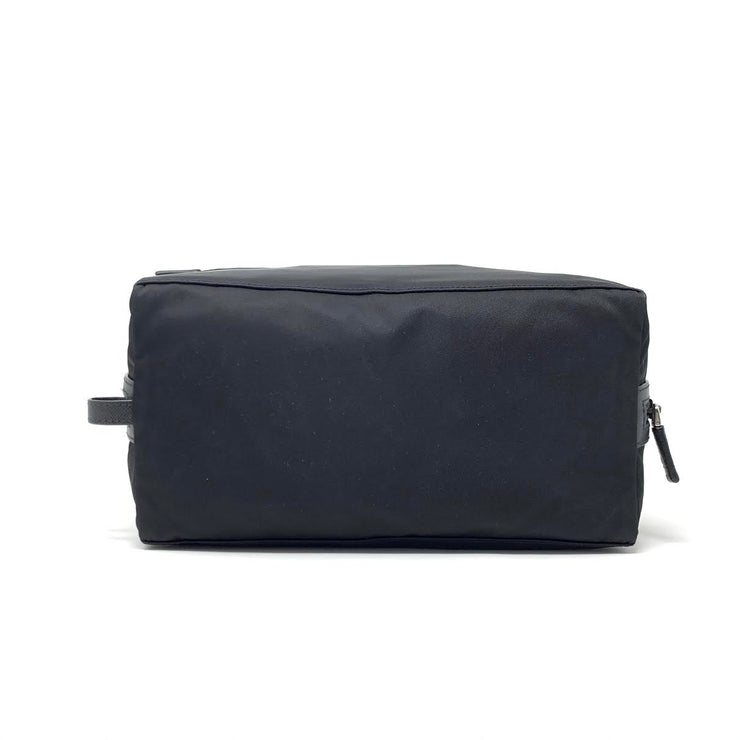 Prada Nylon Toiletry Bag Black Saffiano Consignment Shop From Runway With Love