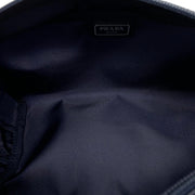 Prada Nylon Toiletry Bag in Navy Saffiano Consignment Shop From Runway With Love
