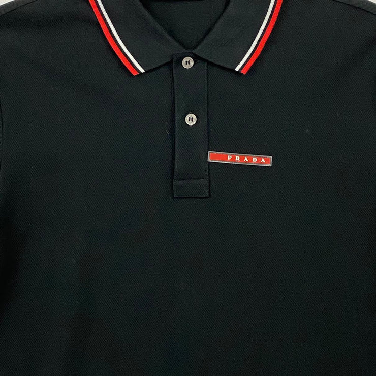 Prada Short Sleeve Polo Shirt w/ Tags - Size L