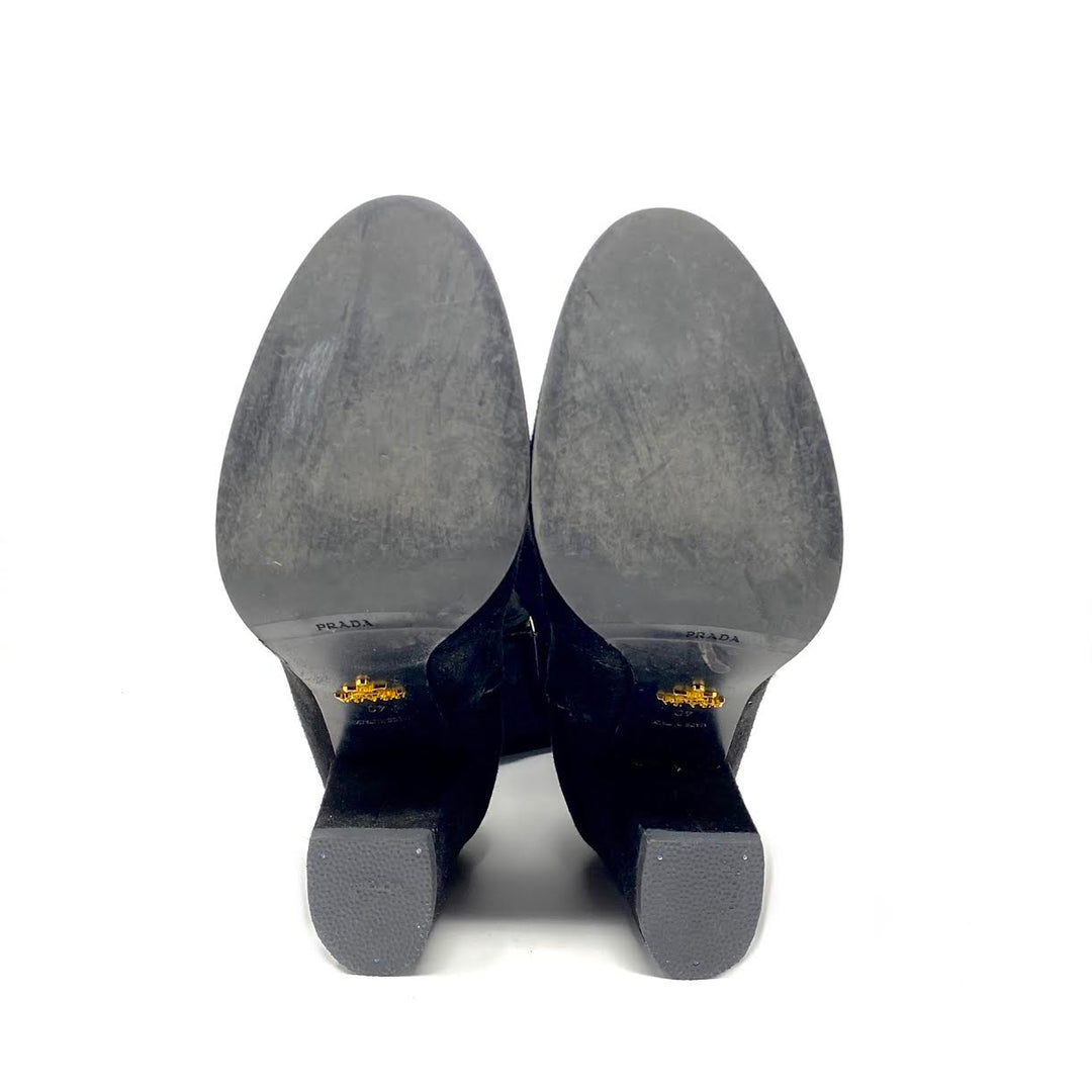【関税＆送料込み】Prada Suede Boots Prada Suede Boots | Saks Fifth Avenue