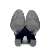 Prada Suede Knee-High Boots Black Consignment Shop From Runway With Love