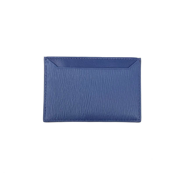 Prada Vitello Move Card Holder Blue Consignment Shop From Runway With Love