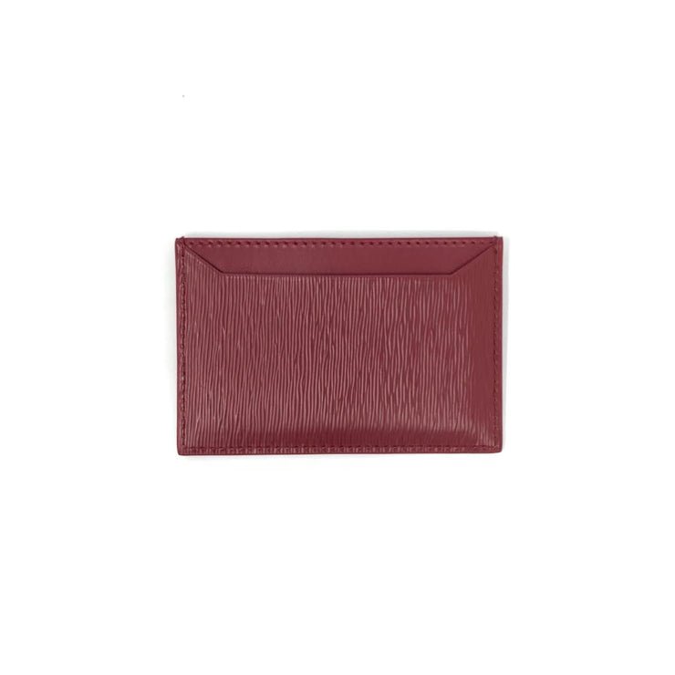 Prada Vitello Move Card Holder Red Leather Consignment Shop From Runway With Love