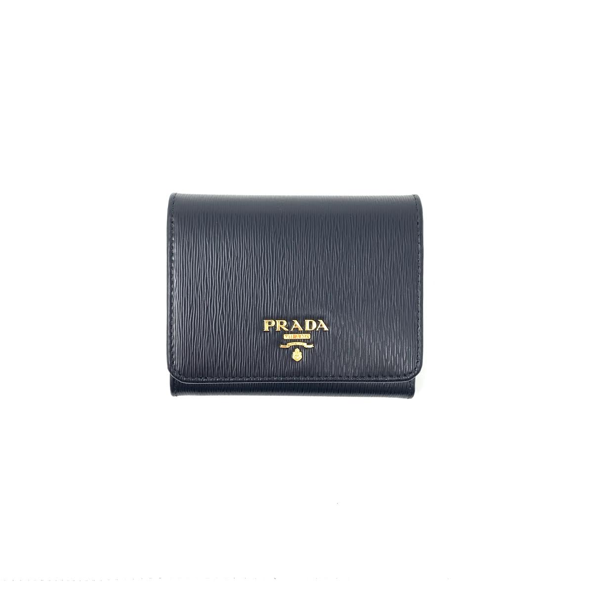 Prada Vitello Move Compact Wallet w/ Tags