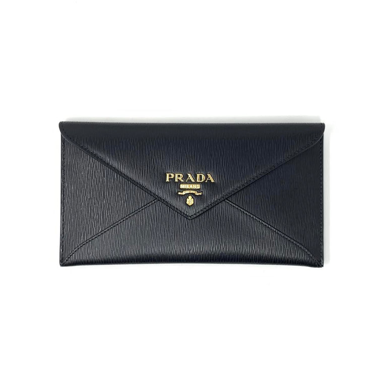 Prada Vitello Move Envelope Clutch w/ Tags